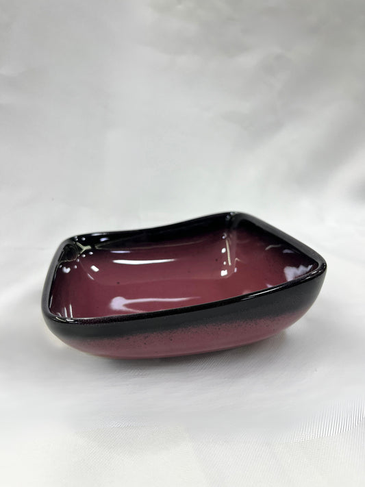 SQUARE BOWL-CLARET