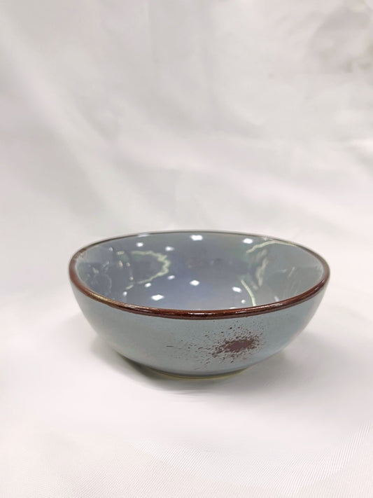 MEDIUM BOWL- DOTTED GREY