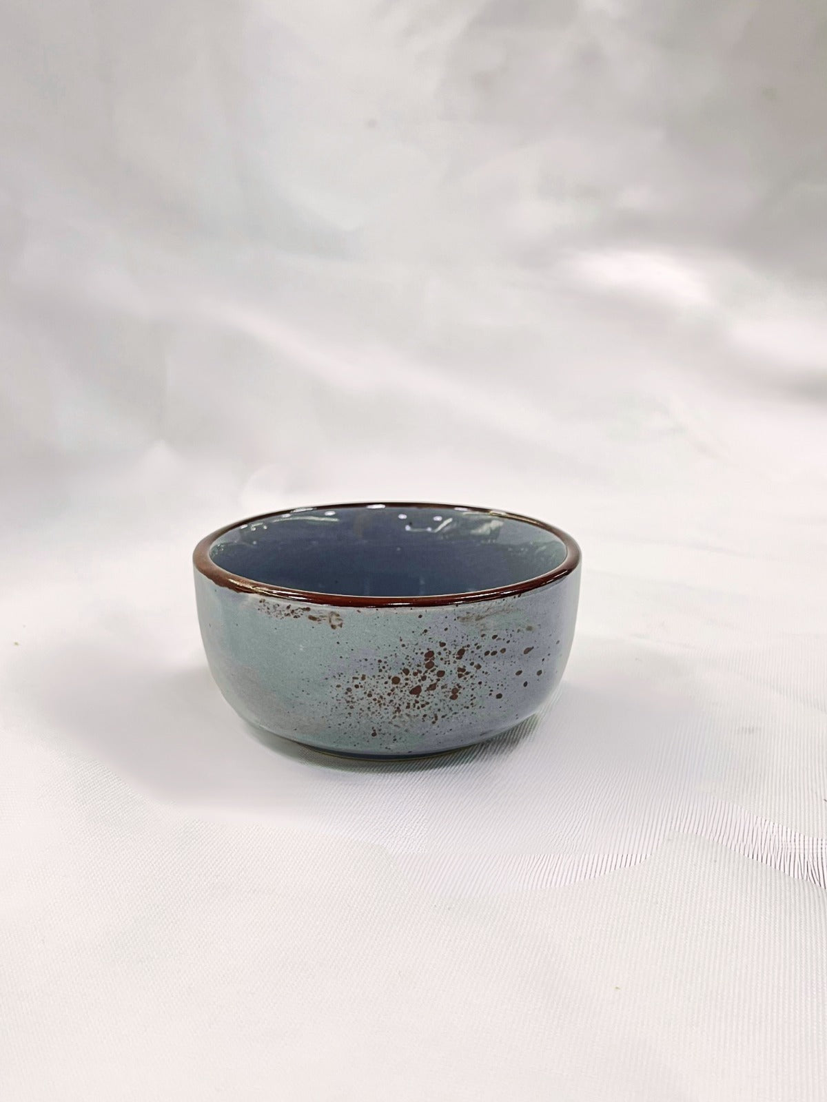 SMALL BOWL/ KATORI- DOTTED GREY